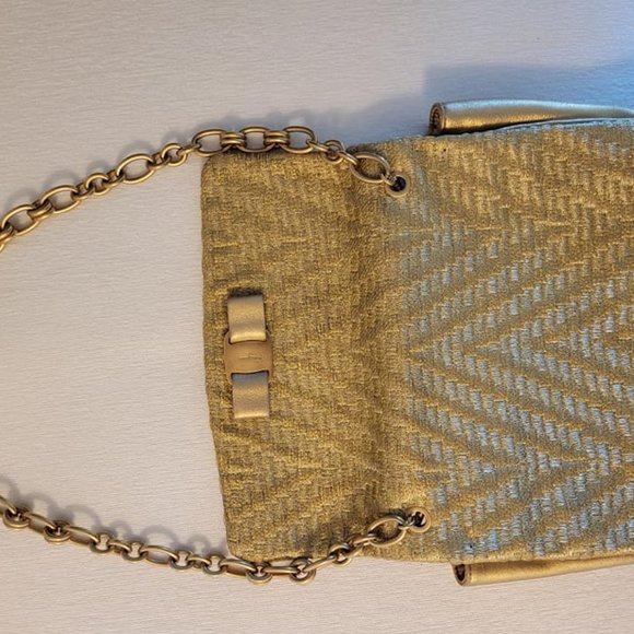 New Salvatore Ferragamo Gold GINNY Bag - Perfect for Holidays! - Picture 7 of 7